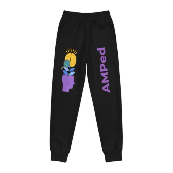Youth Joggers with AMPed Logo, Comfortable Activewear, Kids Jogging Pants, Gift for Young Athletes, Everyday Wear, Stylish Sports Pants - Image 2