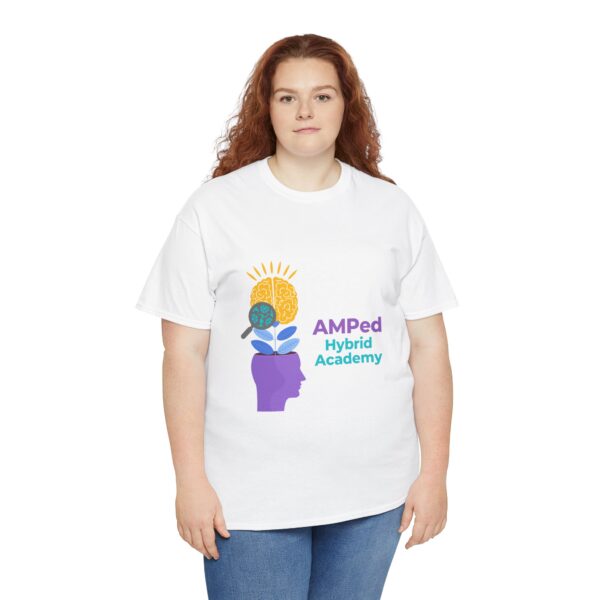 AMPed Hybrid Academy Logo - Unisex Heavy Cotton Tee - Image 48