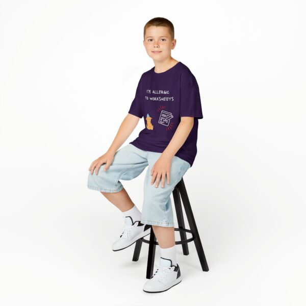 I'm Allergic to Worksheets - Kids Heavy Cotton™ Tee - Image 19