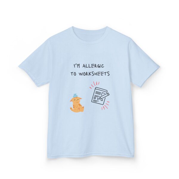 I'm Allergic to Worksheets - Kids Heavy Cotton™ Tee - Image 40