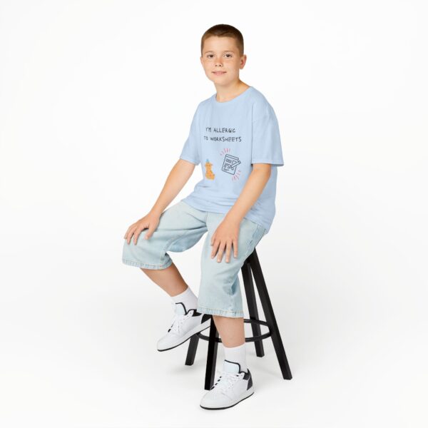 I'm Allergic to Worksheets - Kids Heavy Cotton™ Tee - Image 42