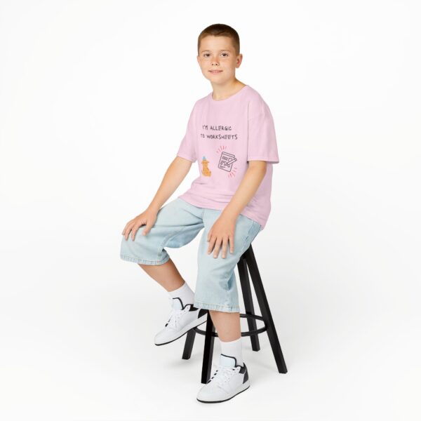 I'm Allergic to Worksheets - Kids Heavy Cotton™ Tee - Image 54
