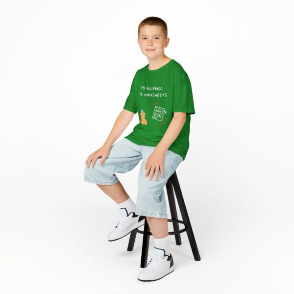I'm Allergic to Worksheets - Kids Heavy Cotton™ Tee - Image 33