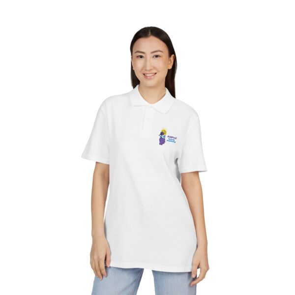 AMPed Hybrid Academy Embroidered Unisex Pique Polo Shirt, Casual Wear - Image 5