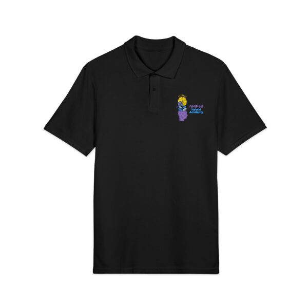 AMPed Hybrid Academy Embroidered Unisex Pique Polo Shirt, Casual Wear - Image 10