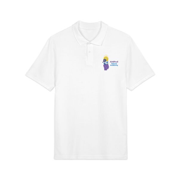 AMPed Hybrid Academy Embroidered Unisex Pique Polo Shirt, Casual Wear - Image 3