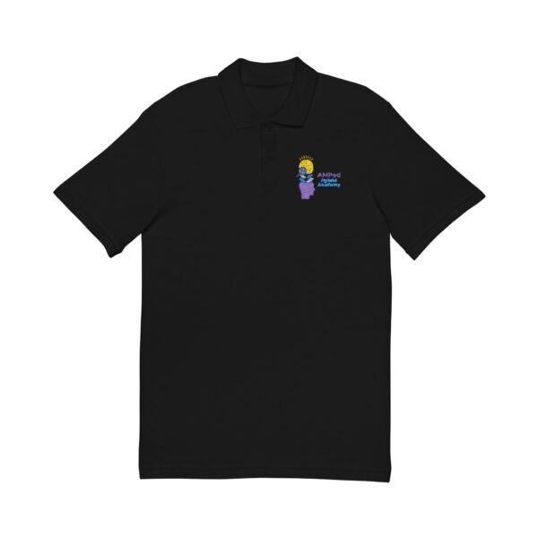 AMPed Hybrid Academy Embroidered Unisex Pique Polo Shirt, Casual Wear - Image 8
