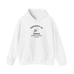 Property of AMPed Hybrid Academy Unisex Hooded Sweatshirt, Cozy Hoodie