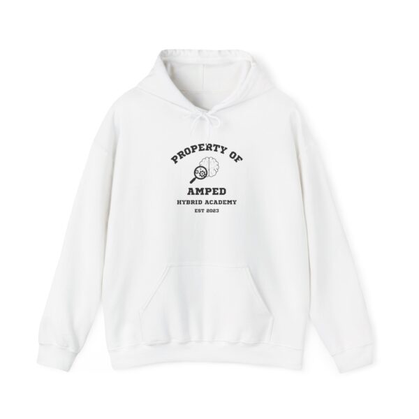 Property of AMPed Hybrid Academy Unisex Hooded Sweatshirt, Cozy Hoodie