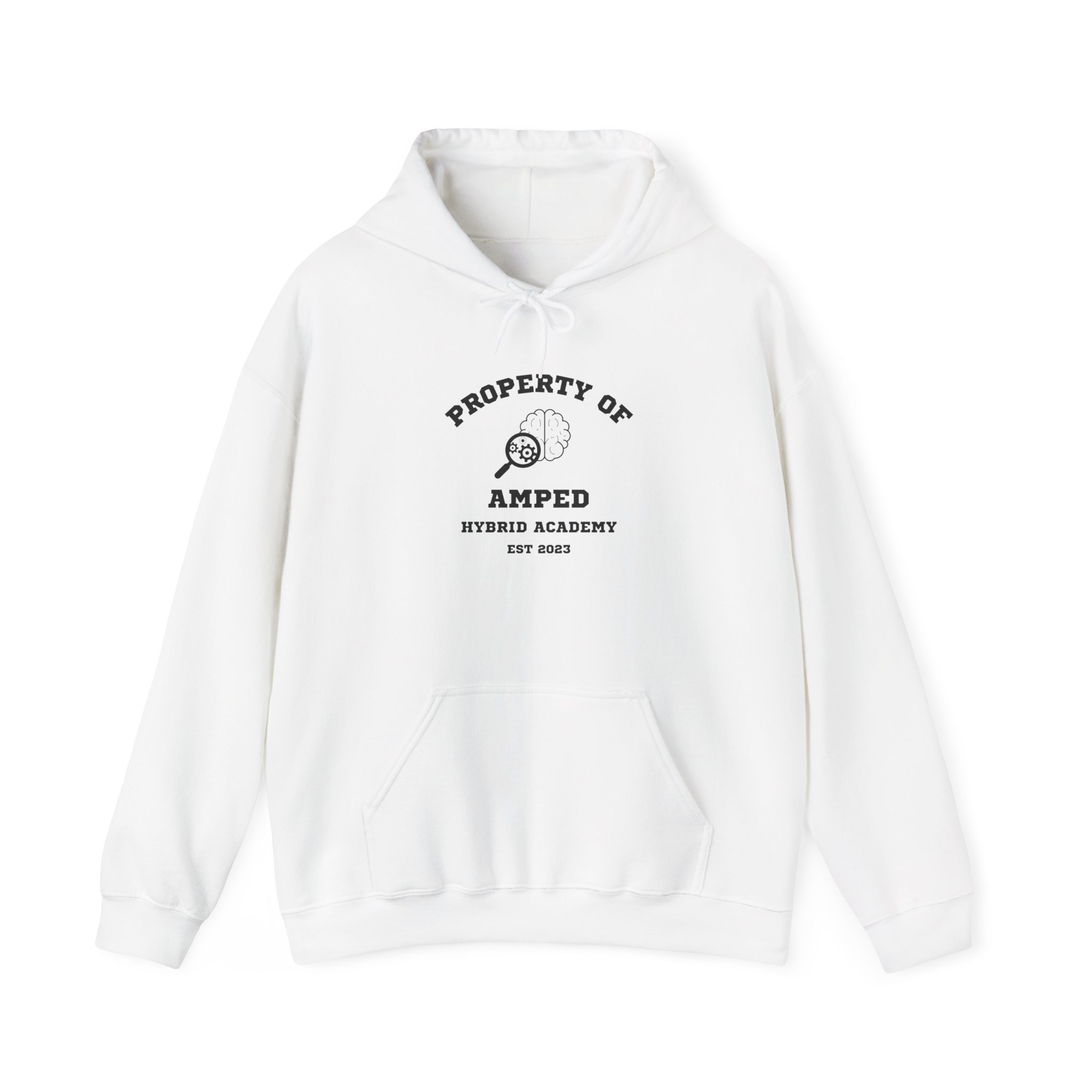 Property of AMPed Hybrid Academy Unisex Hooded Sweatshirt, Cozy Hoodie