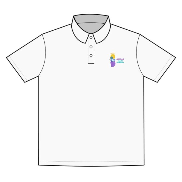 AMPed Hybrid Academy Logo Polo Shirt, Active Casual Wear - Image 2