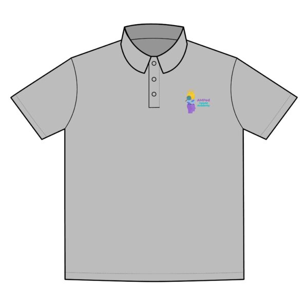 AMPed Hybrid Academy Logo Polo Shirt, Active Casual Wear - Image 3
