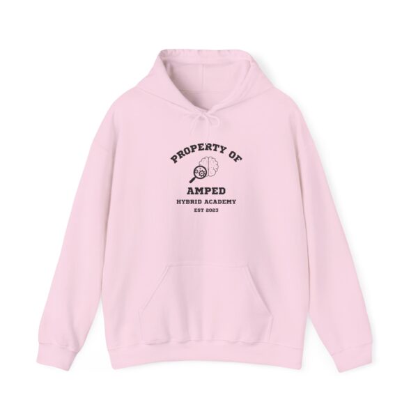 Property of AMPed Hybrid Academy Unisex Hooded Sweatshirt, Cozy Hoodie - Image 32