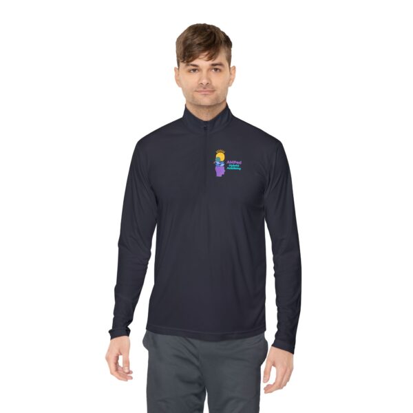 AMPed Hybrid Academy - Cozy Unisex Quarter-Zip Pullover - Image 20