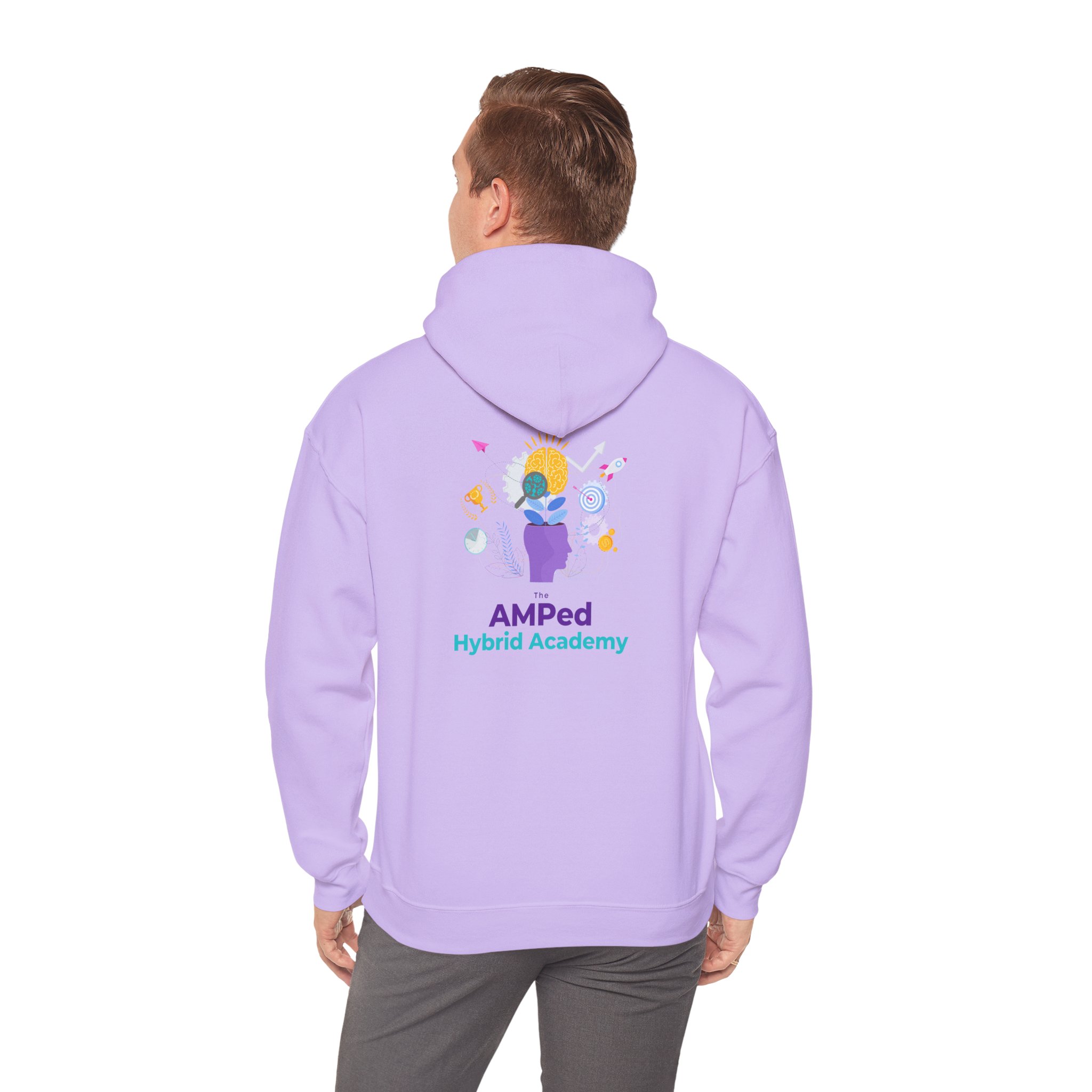 Property of AMPed Hybrid Academy Unisex Hooded Sweatshirt, Cozy Hoodie - Image 31