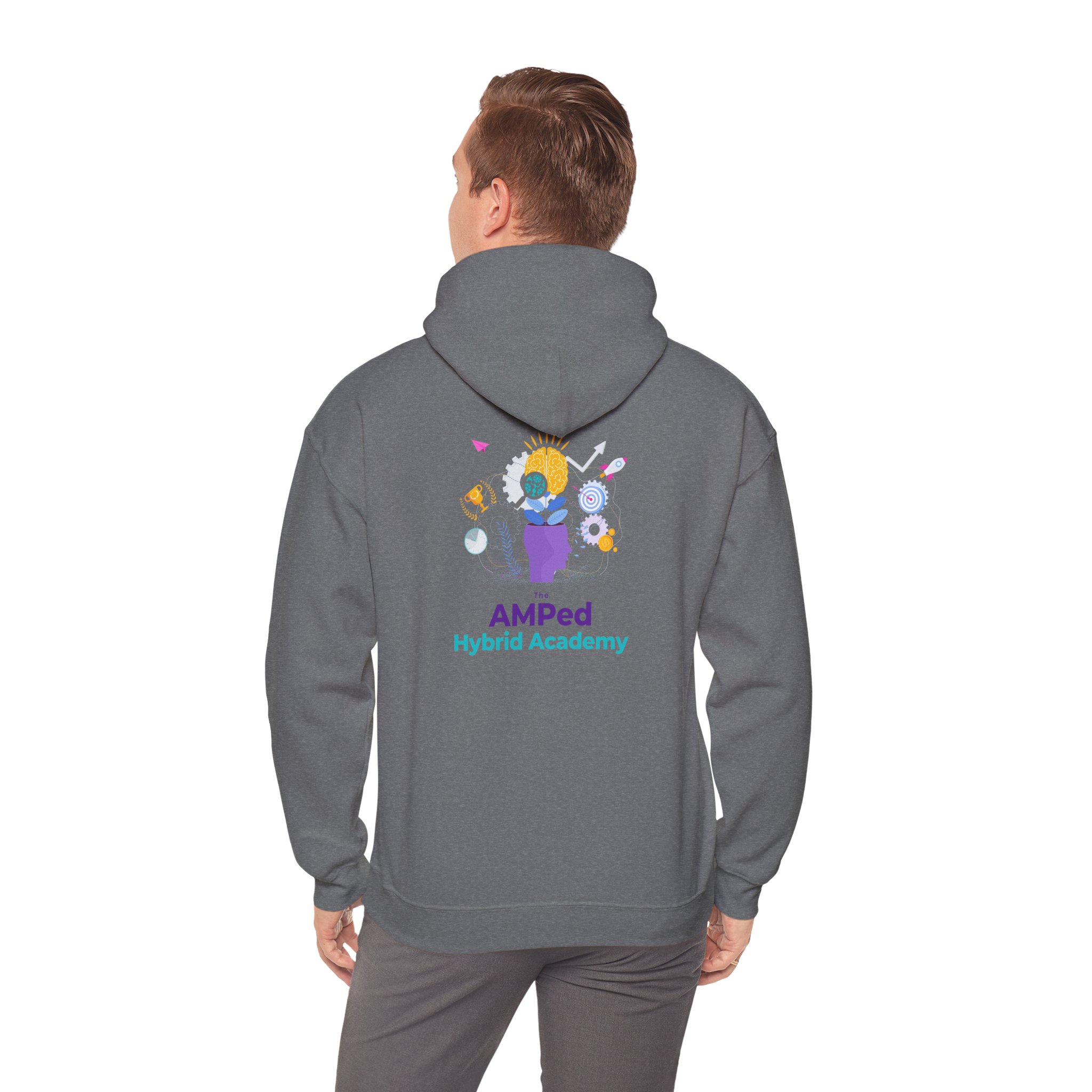 Property of AMPed Hybrid Academy Unisex Hooded Sweatshirt, Cozy Hoodie - Image 21