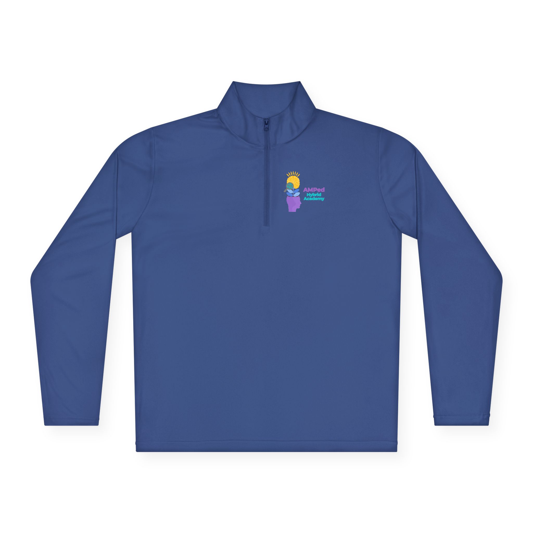 AMPed Hybrid Academy - Cozy Unisex Quarter-Zip Pullover - Image 13