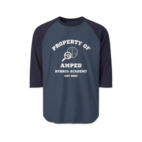 AMPed Hybrid Academy Unisex Raglan Shirt, Casual Wear, Baseball Shirt, Sports Shirt - Image 7