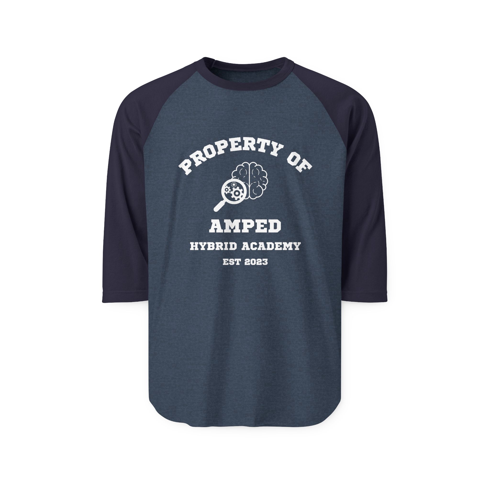 AMPed Hybrid Academy Unisex Raglan Shirt, Casual Wear, Baseball Shirt, Sports Shirt - Image 7