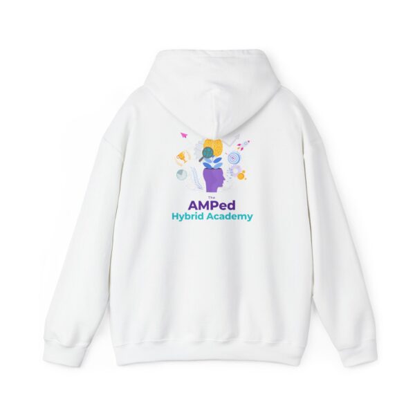 Property of AMPed Hybrid Academy Unisex Hooded Sweatshirt, Cozy Hoodie - Image 2