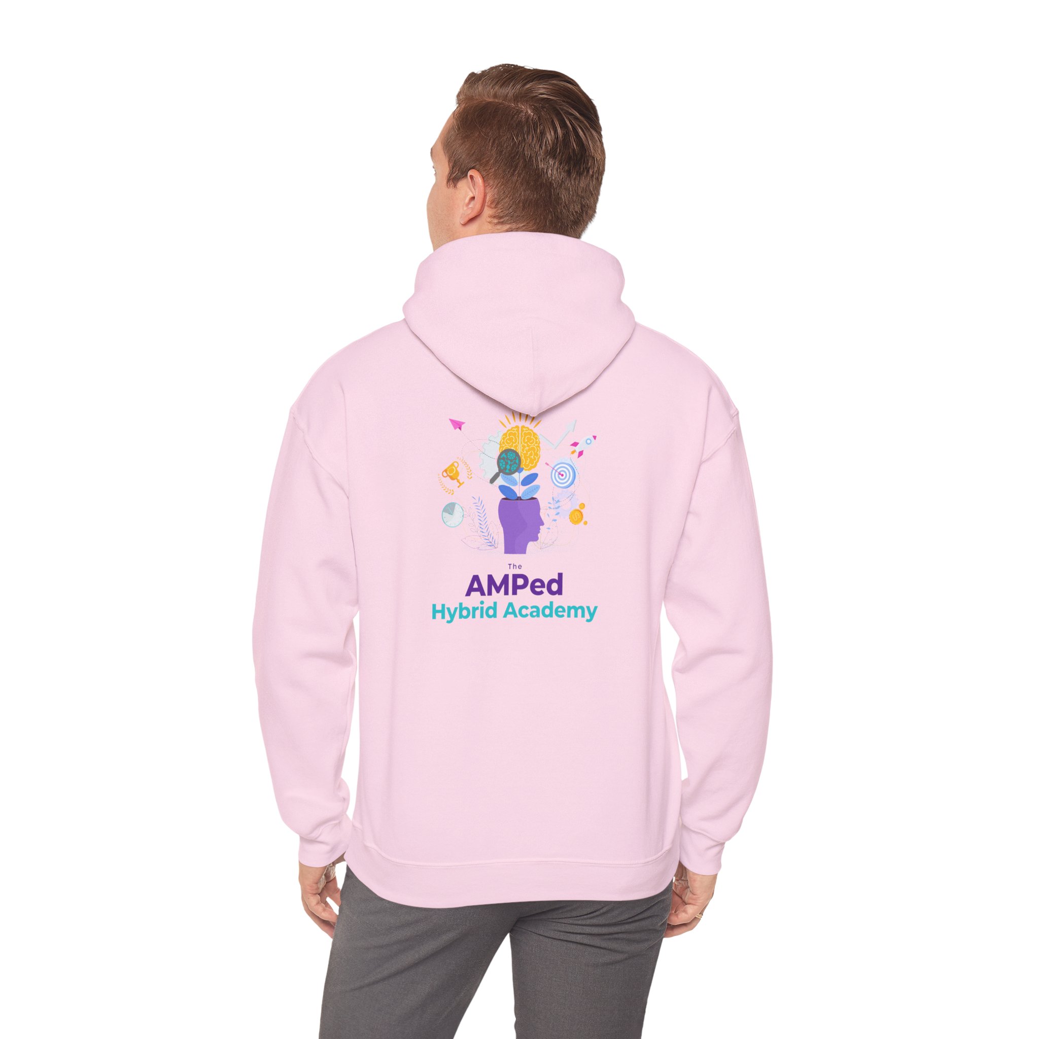 Property of AMPed Hybrid Academy Unisex Hooded Sweatshirt, Cozy Hoodie - Image 36