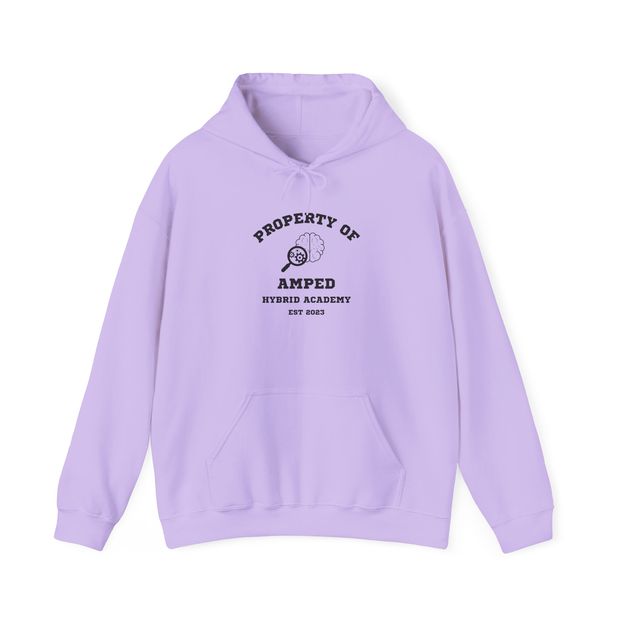 Property of AMPed Hybrid Academy Unisex Hooded Sweatshirt, Cozy Hoodie - Image 27