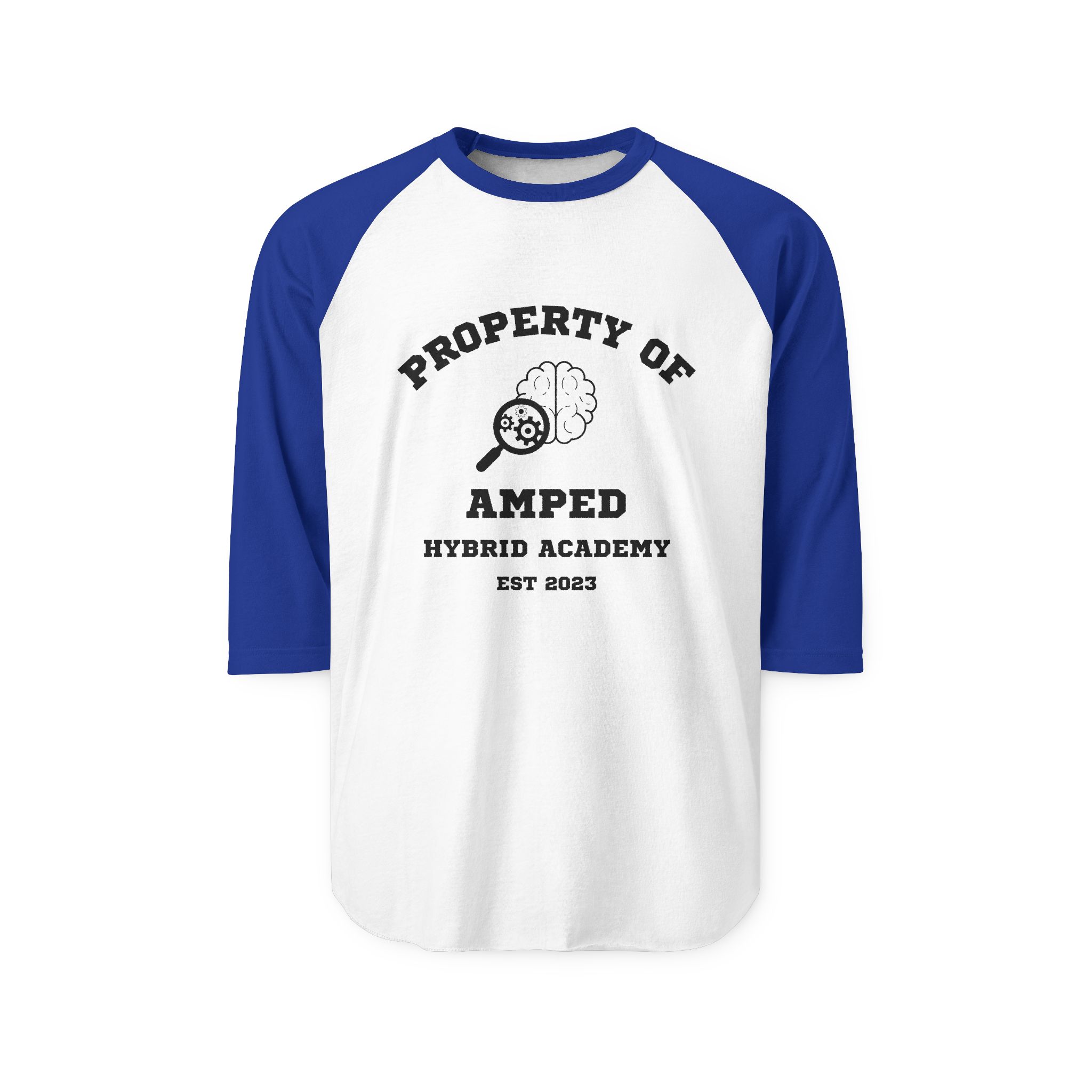 AMPed Hybrid Academy Unisex Raglan Shirt, Casual Wear, Baseball Shirt, Sports Shirt - Image 5