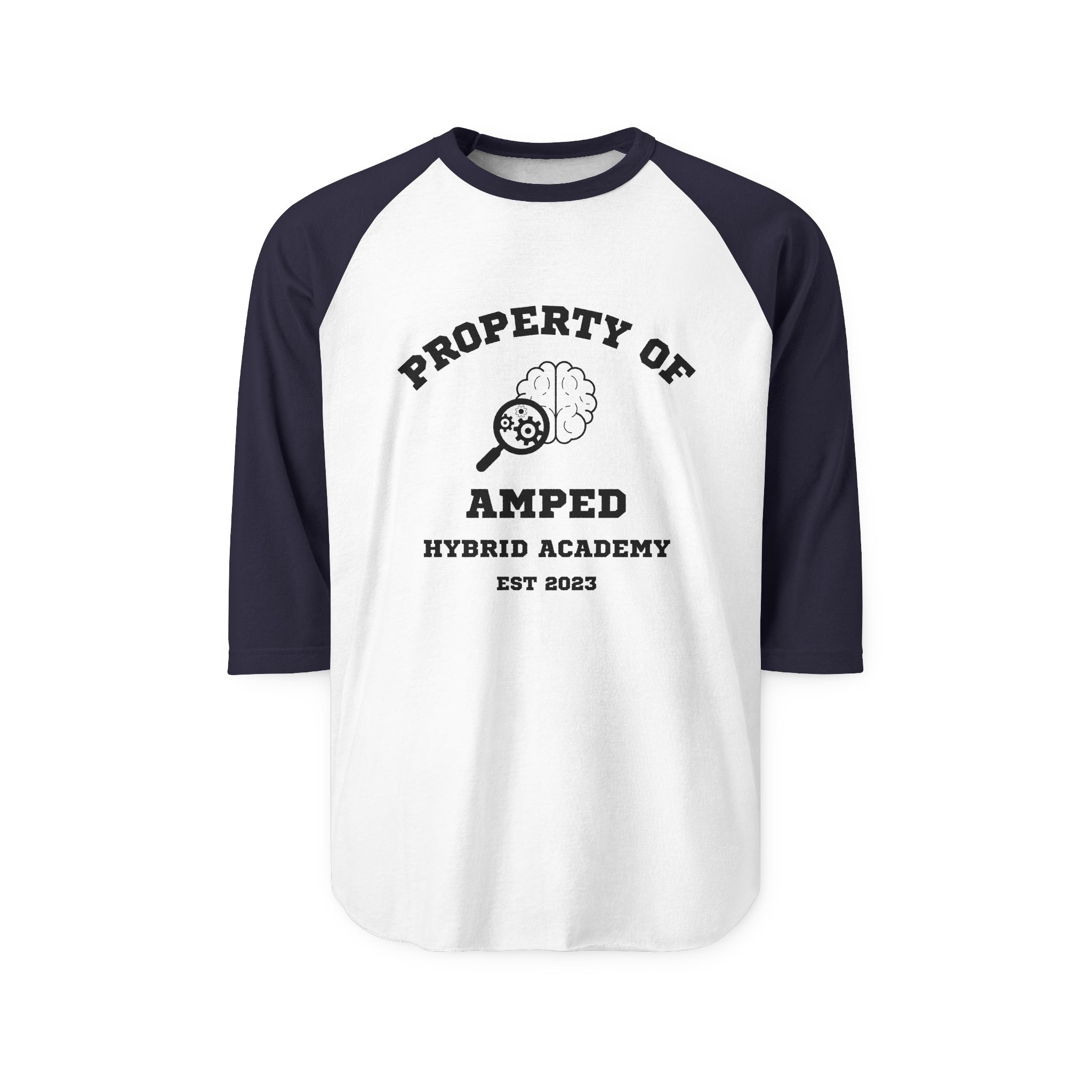 AMPed Hybrid Academy Unisex Raglan Shirt, Casual Wear, Baseball Shirt, Sports Shirt - Image 9