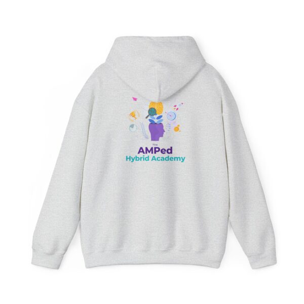 Property of AMPed Hybrid Academy Unisex Hooded Sweatshirt, Cozy Hoodie - Image 8