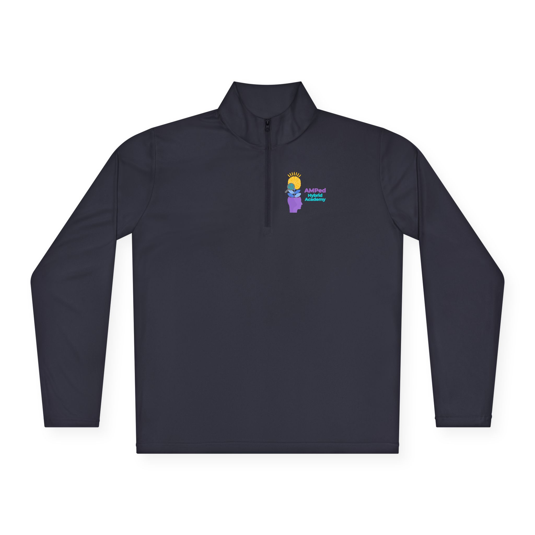 AMPed Hybrid Academy - Cozy Unisex Quarter-Zip Pullover - Image 17