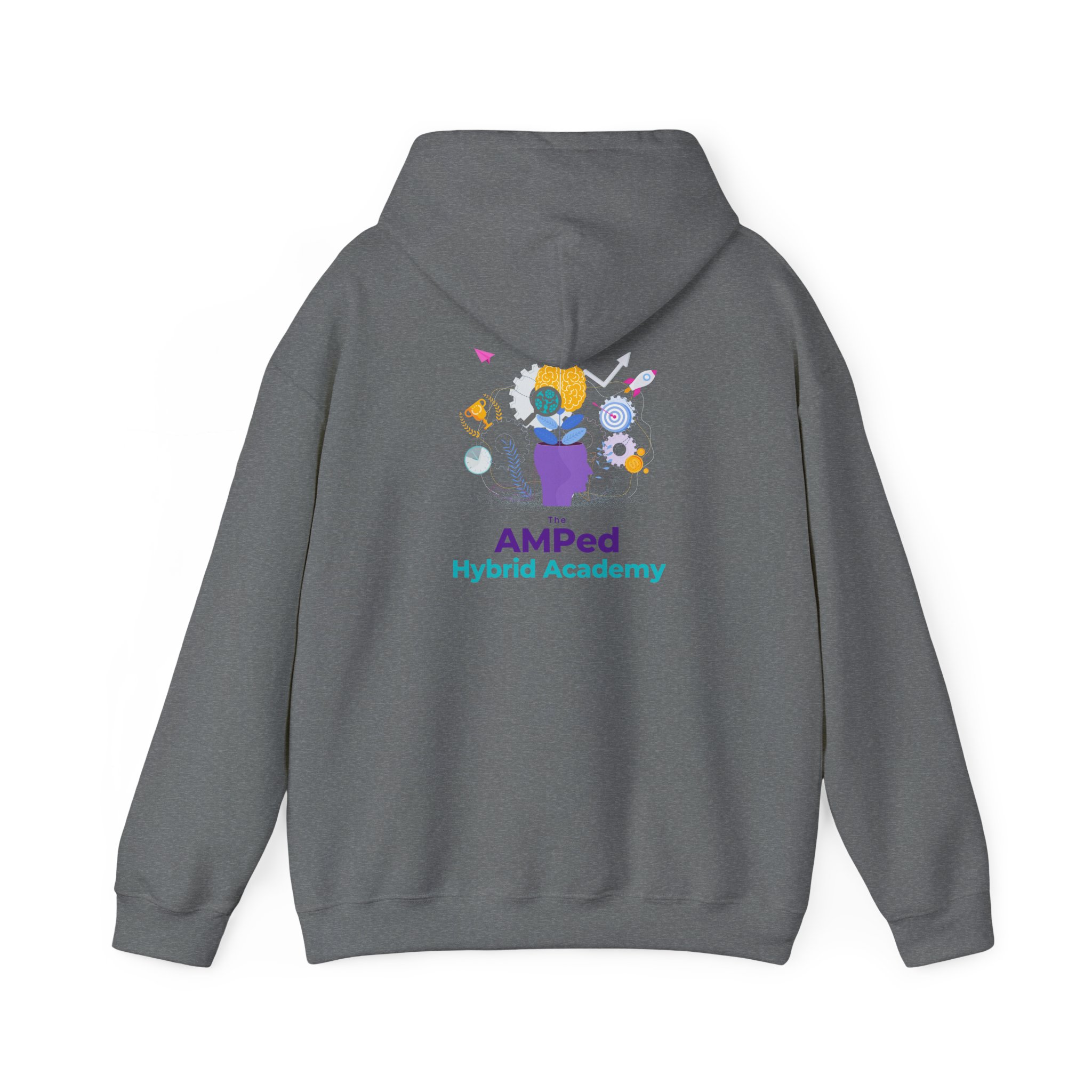 Property of AMPed Hybrid Academy Unisex Hooded Sweatshirt, Cozy Hoodie - Image 18