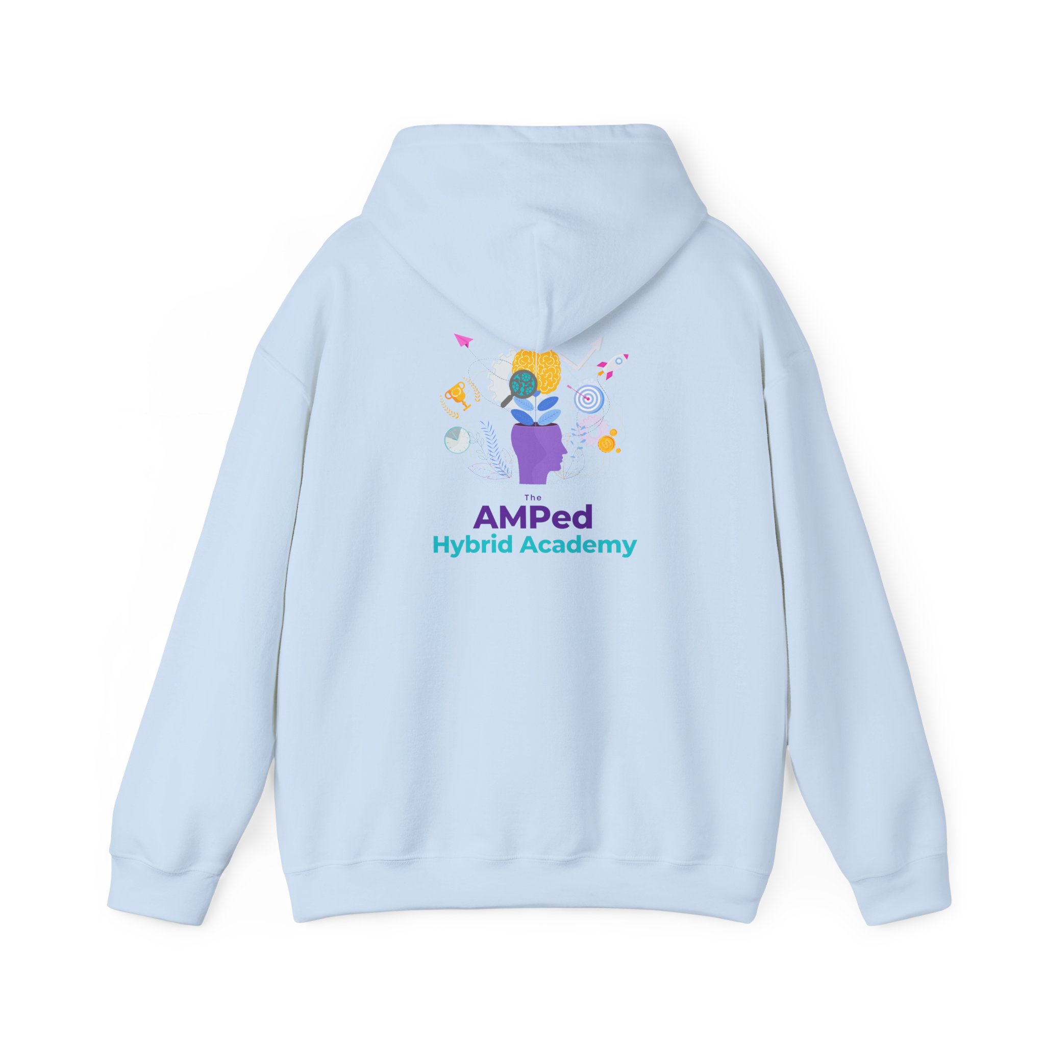 Property of AMPed Hybrid Academy Unisex Hooded Sweatshirt, Cozy Hoodie - Image 23