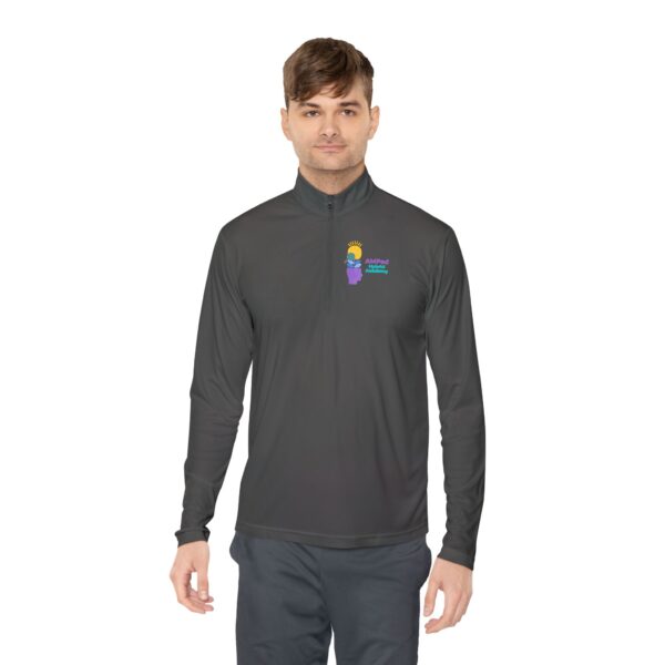 AMPed Hybrid Academy - Cozy Unisex Quarter-Zip Pullover - Image 8