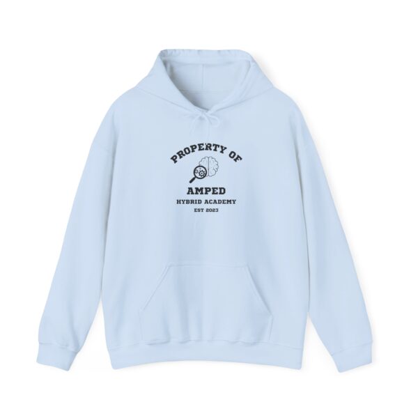 Property of AMPed Hybrid Academy Unisex Hooded Sweatshirt, Cozy Hoodie - Image 22